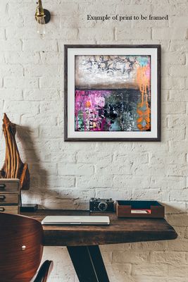 "Wild and Free" abstract Print to be Framed