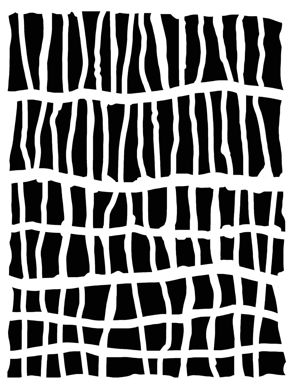 Jagged Carving Straight stencil 9x12