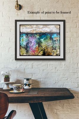 "Freedom" texture Print to be Framed