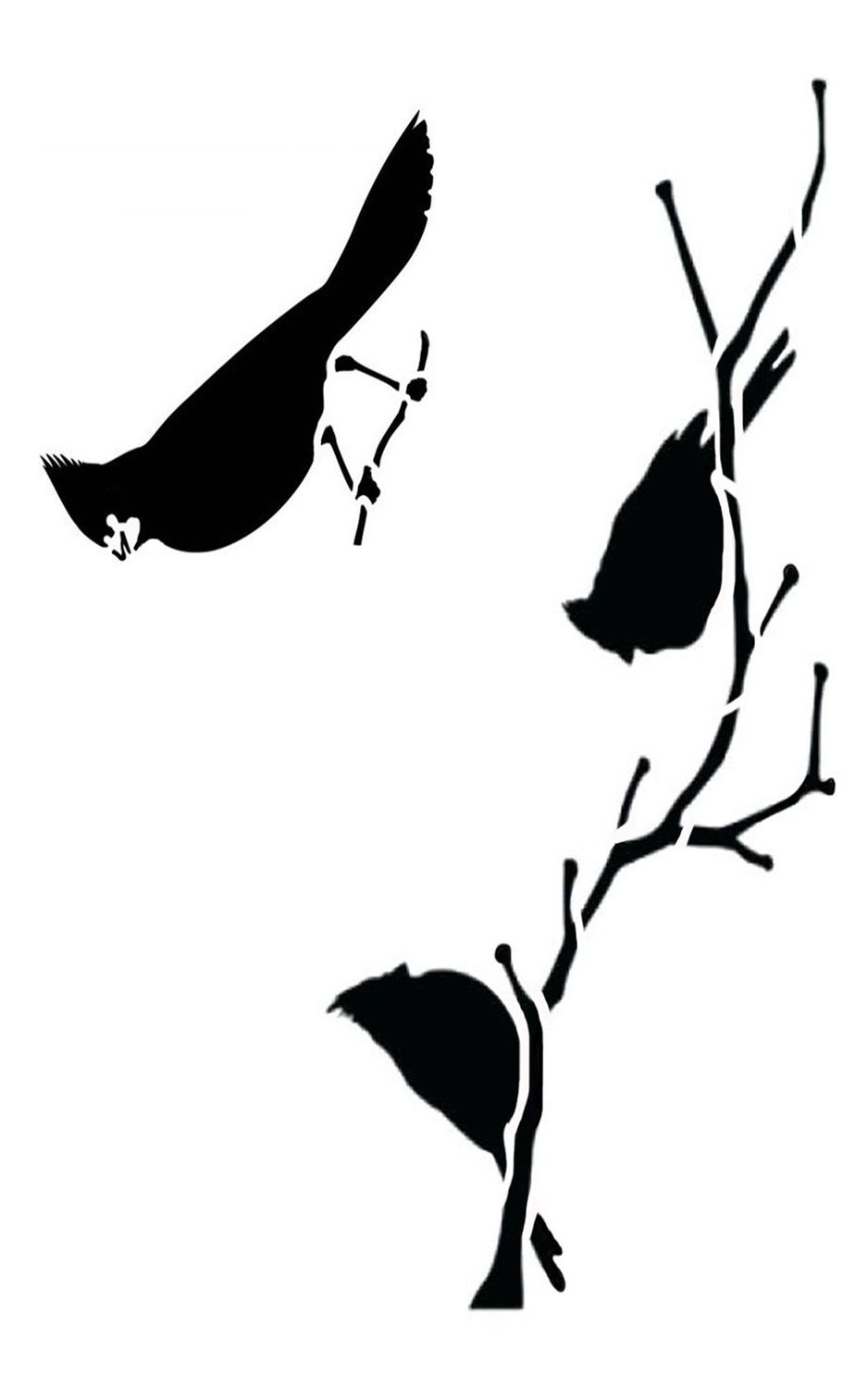 Cardinals 2 stencil 5x8