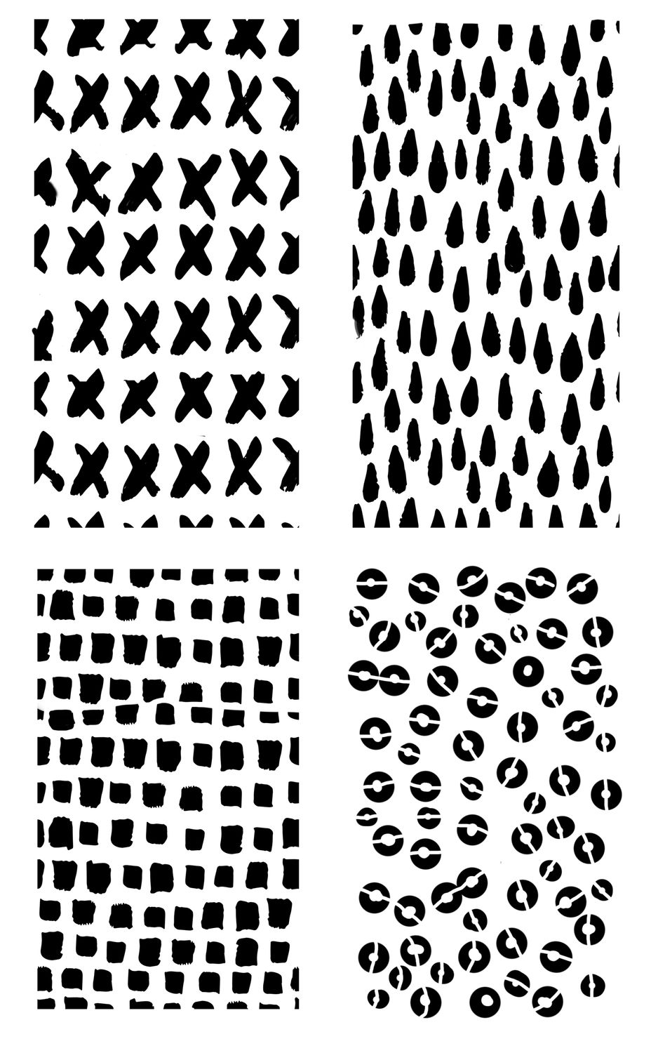 Scribble Marks 1 stencil 5x8