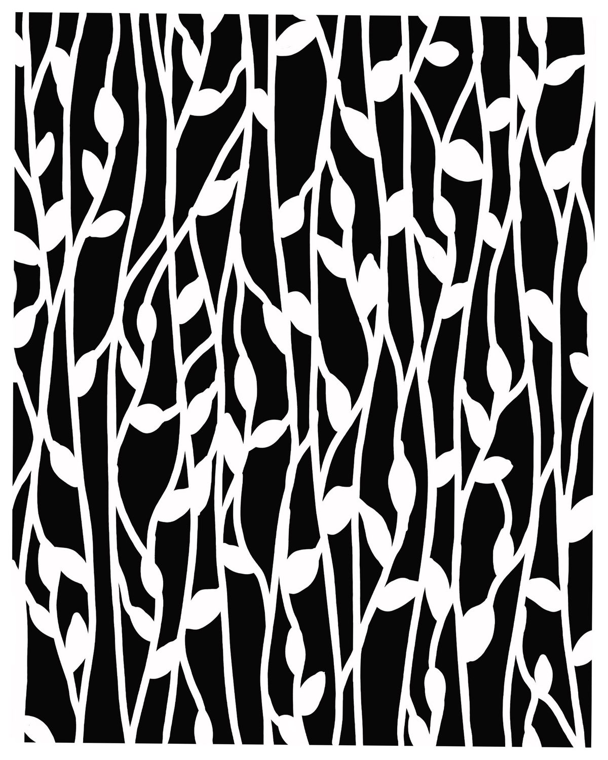 Living and growing 2 stencil 8x10