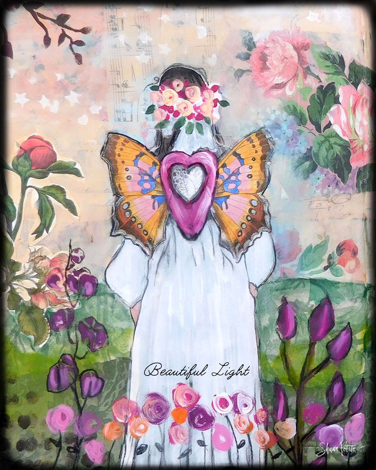 "Beautiful Light" Angel Print to be Framed