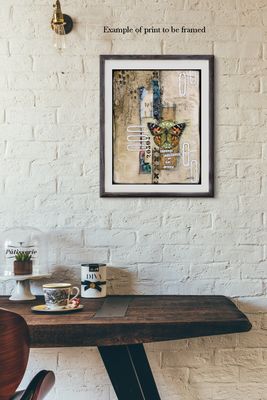 "Paying attention to my heart" Print to be Framed