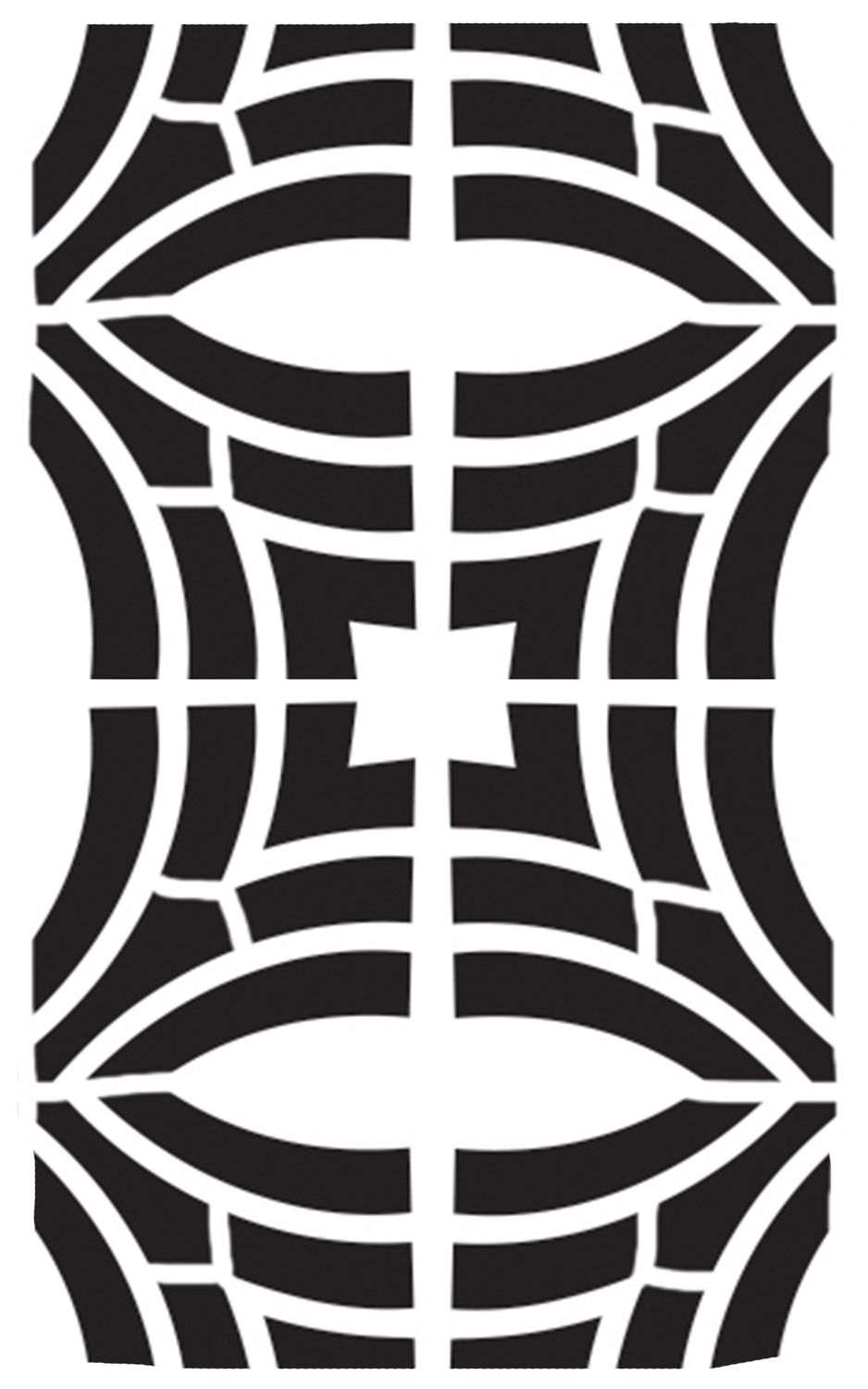 Geo Cross 4 stencil 5x8