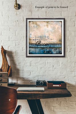 "Peace, Grace, Gratitude" Print to be Framed