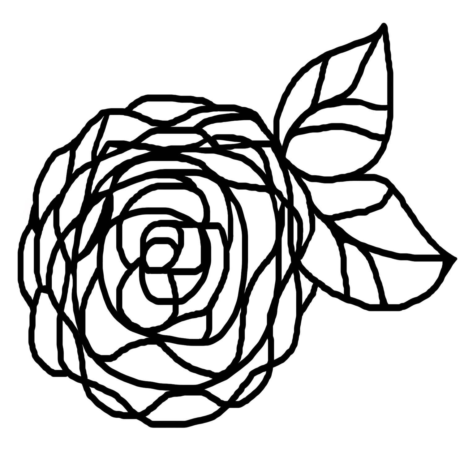 Graphic Flower 1 with mask stencil 6x6