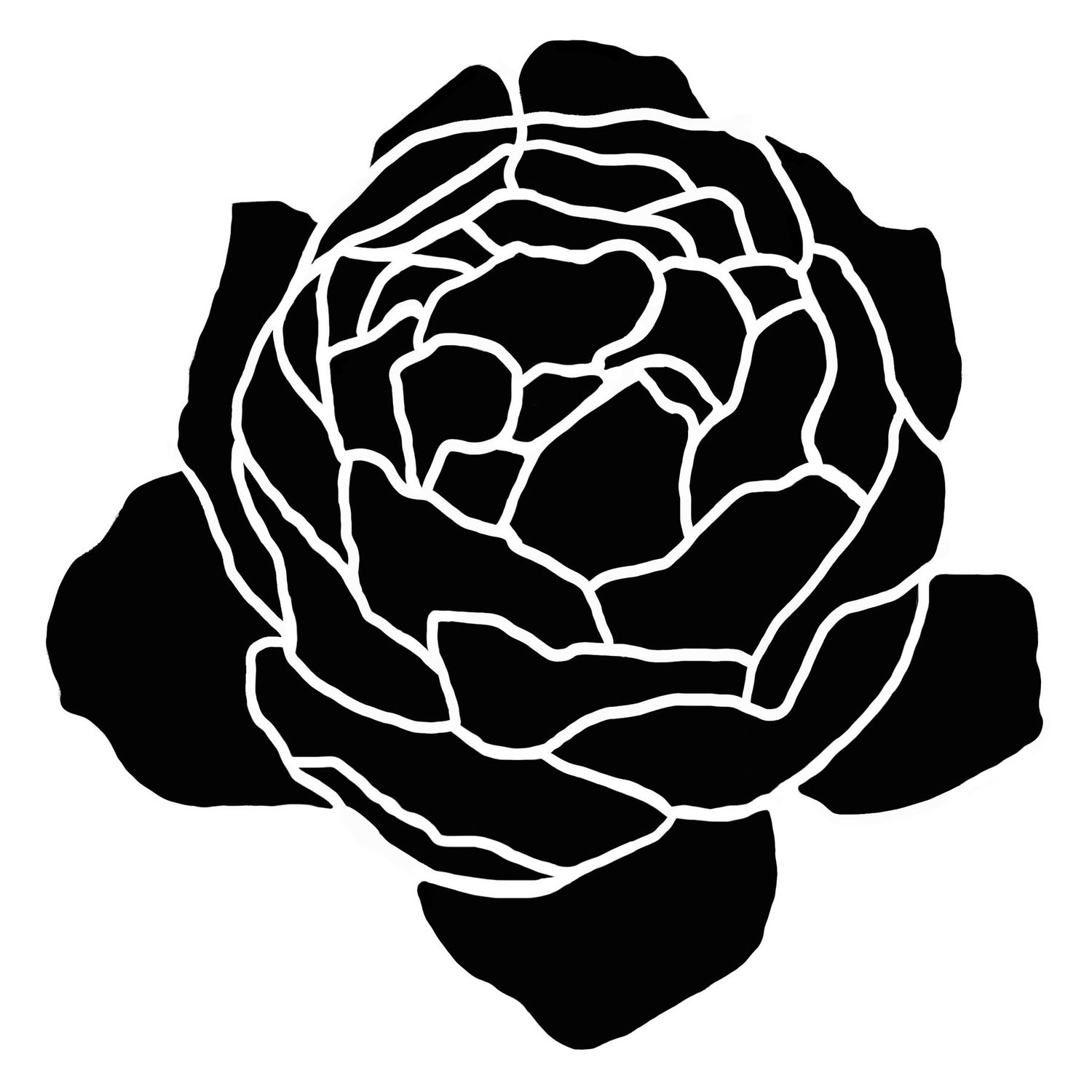 Peonie Bloom 3 stencil 6x6
