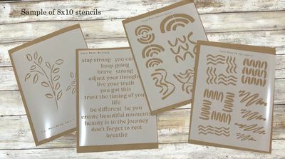 Dancing script font lowercase stencil 8x10