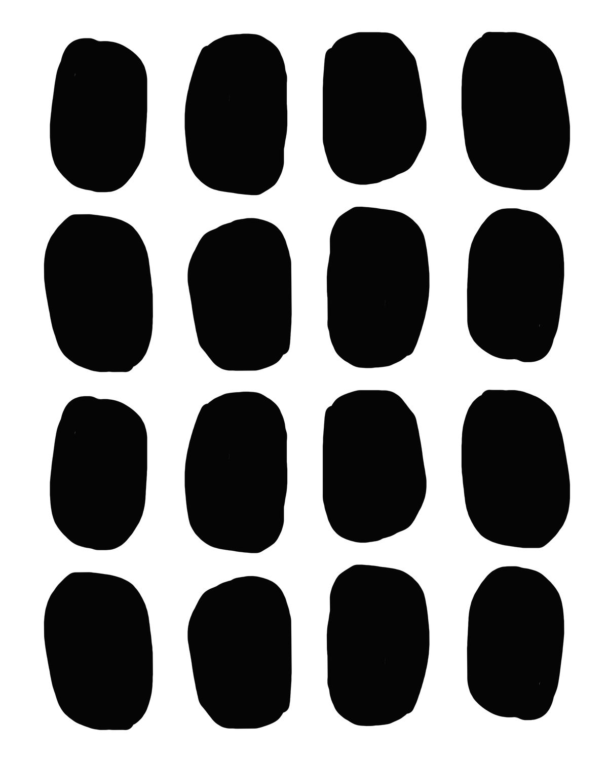 Loop Holes stencil 8x10