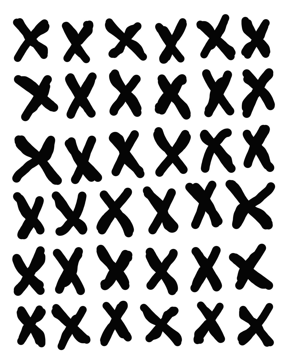 Stiches stencil 8x10