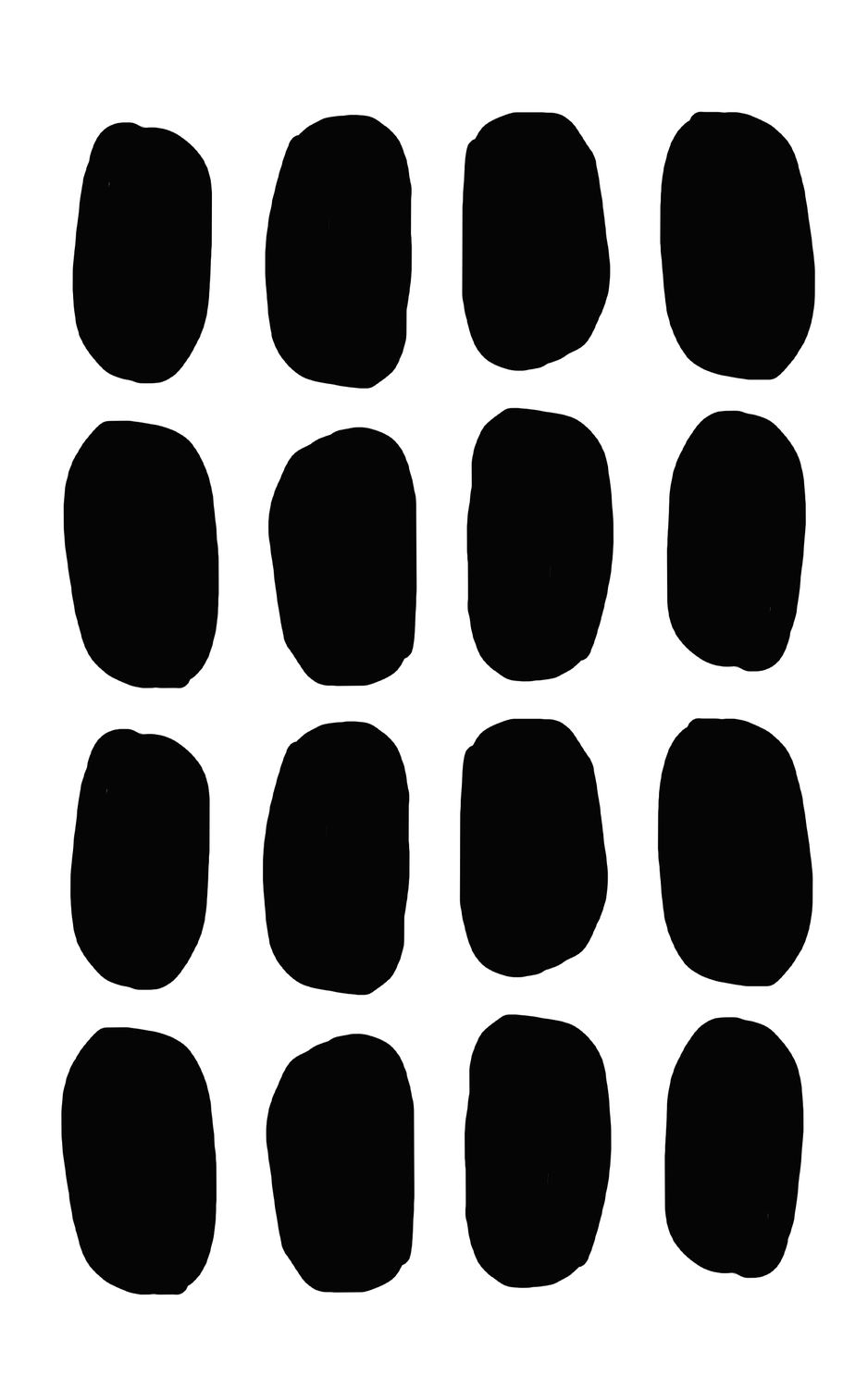 Loop Holes stencil 5x8