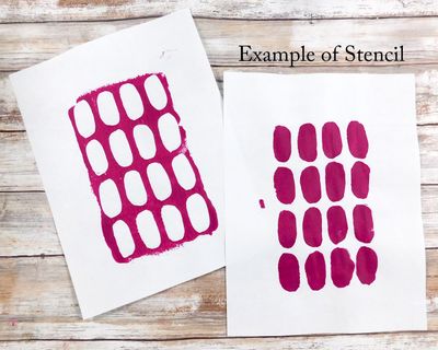 Loop Holes stencil 5x8