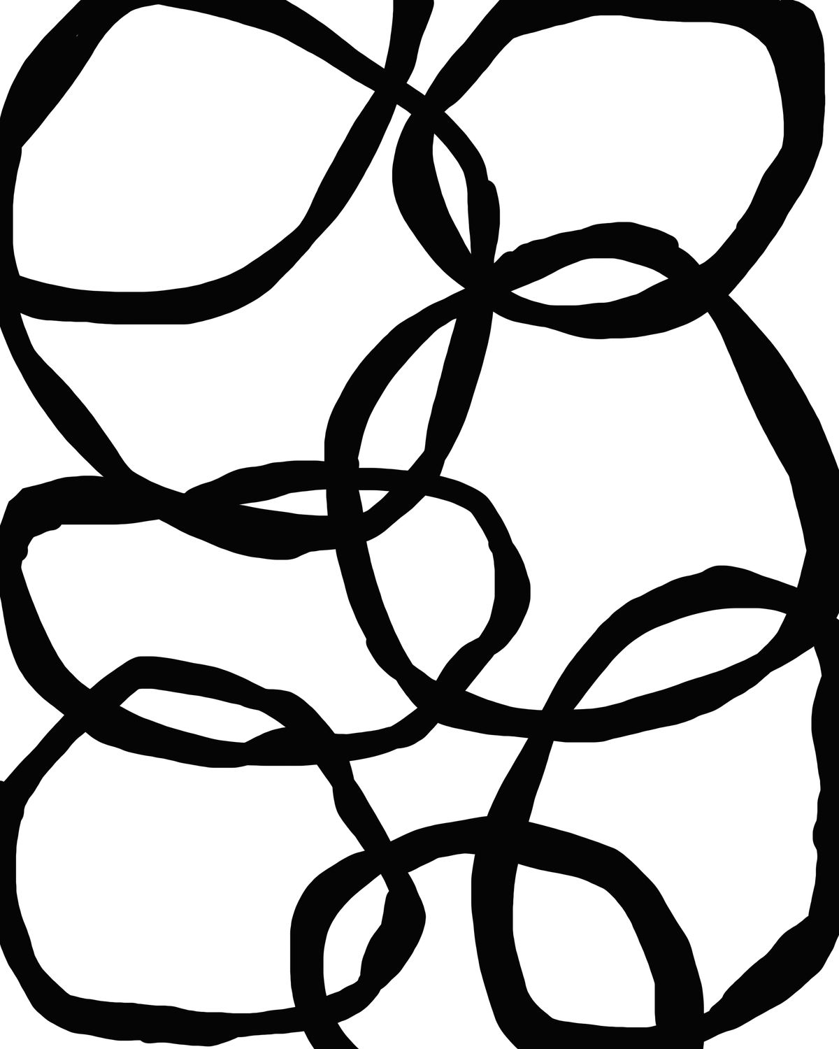 Chains mask stencil 8x10