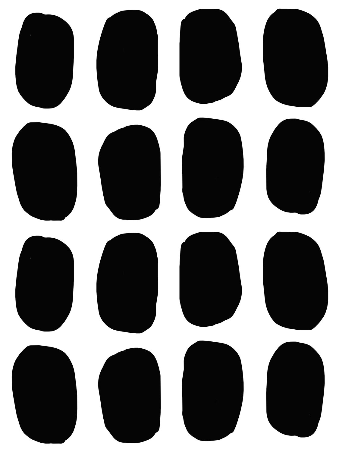 Loop Holes stencil 9x12