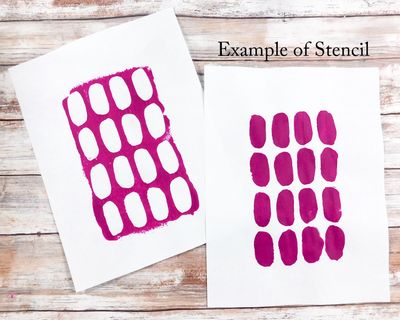 Loop Holes stencil 9x12