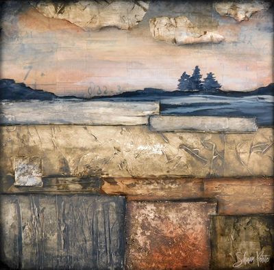 "Underlying Journey" mixed media original 12x12