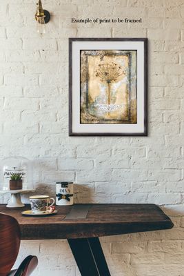 "There's a crack in everything" Lenard  Cohen inspired Print to be Framed