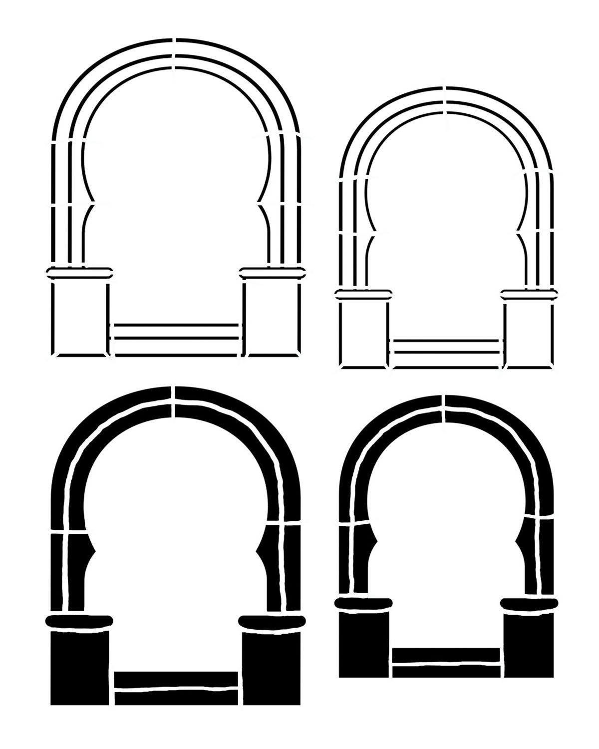 Arch 1 stencil 8x10 "CLEARANCE"