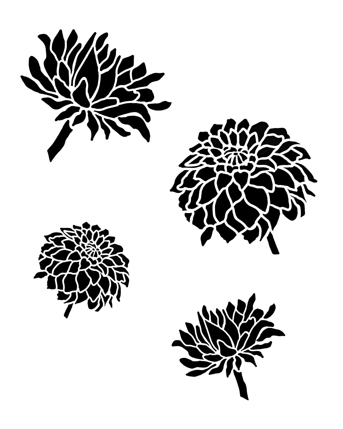 Vintage Dahlia, 8x10 "CLEARANCE"