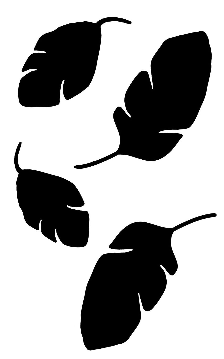 Botanical Leaves 2 with masks stencil 5x8