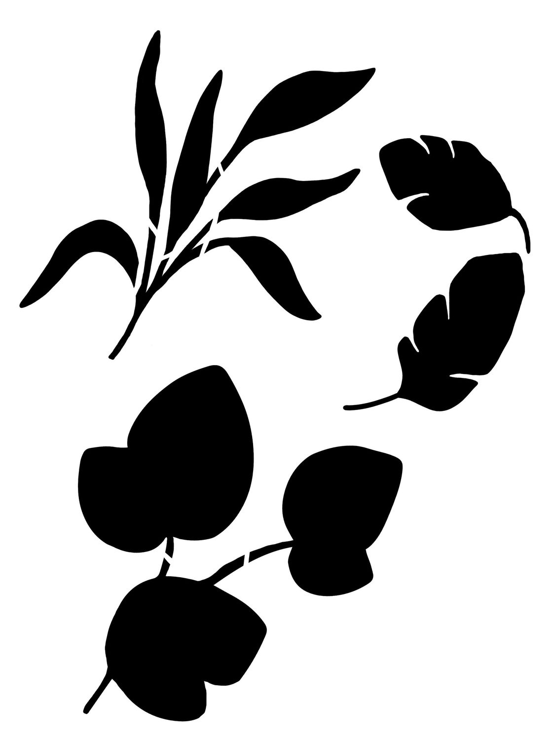 Bunch of Flowers 2 stencil 9x12