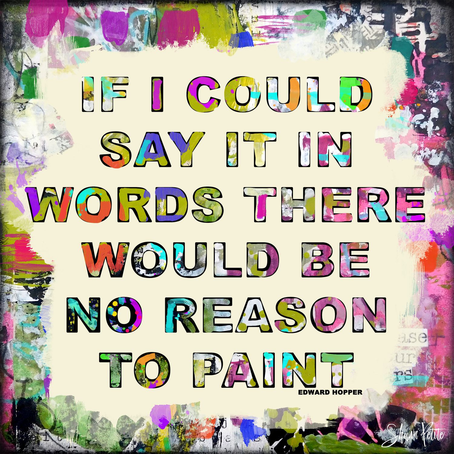 "If I could say it in Words" Print to be Framed