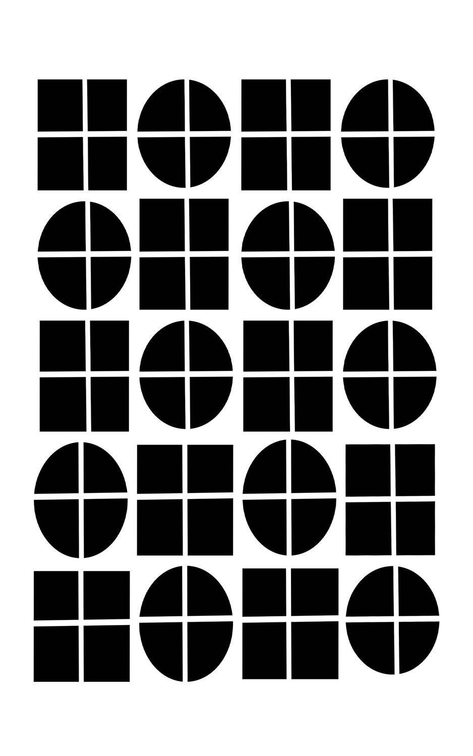 Divided Path stencil 5x8