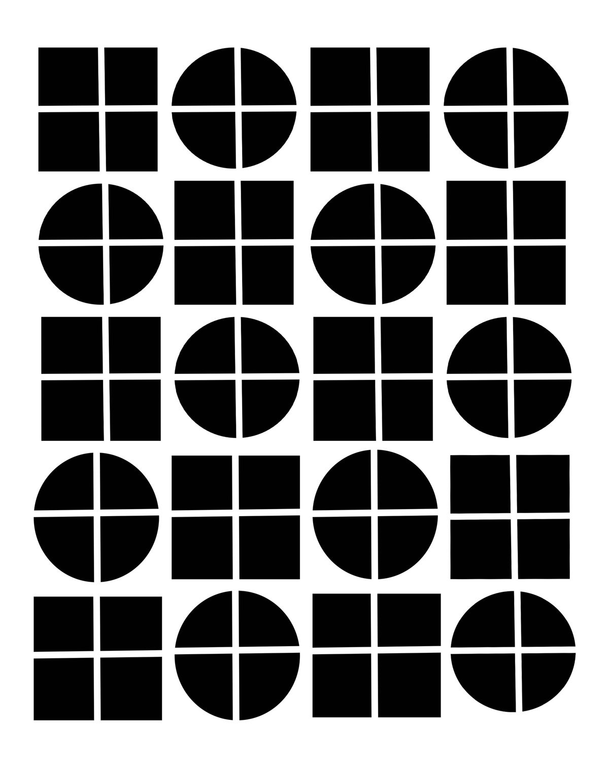 Divided Path stencil 8x10