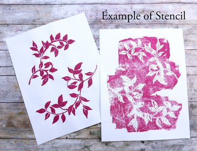 Branches 2 stencil 8x10
