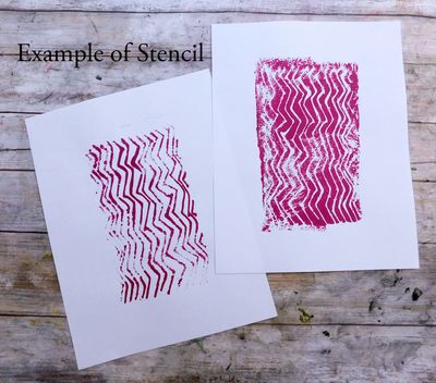 Zig Zag stencil 5x8