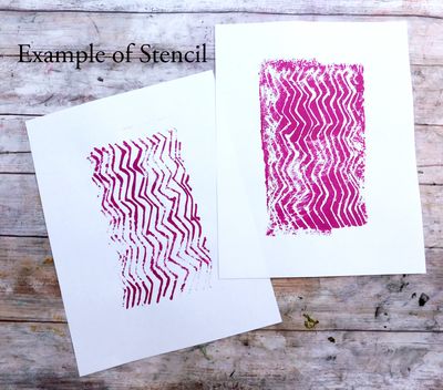 Zig Zag stencil 5x8