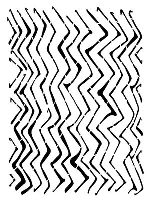 Zig Zag stencil 9x12