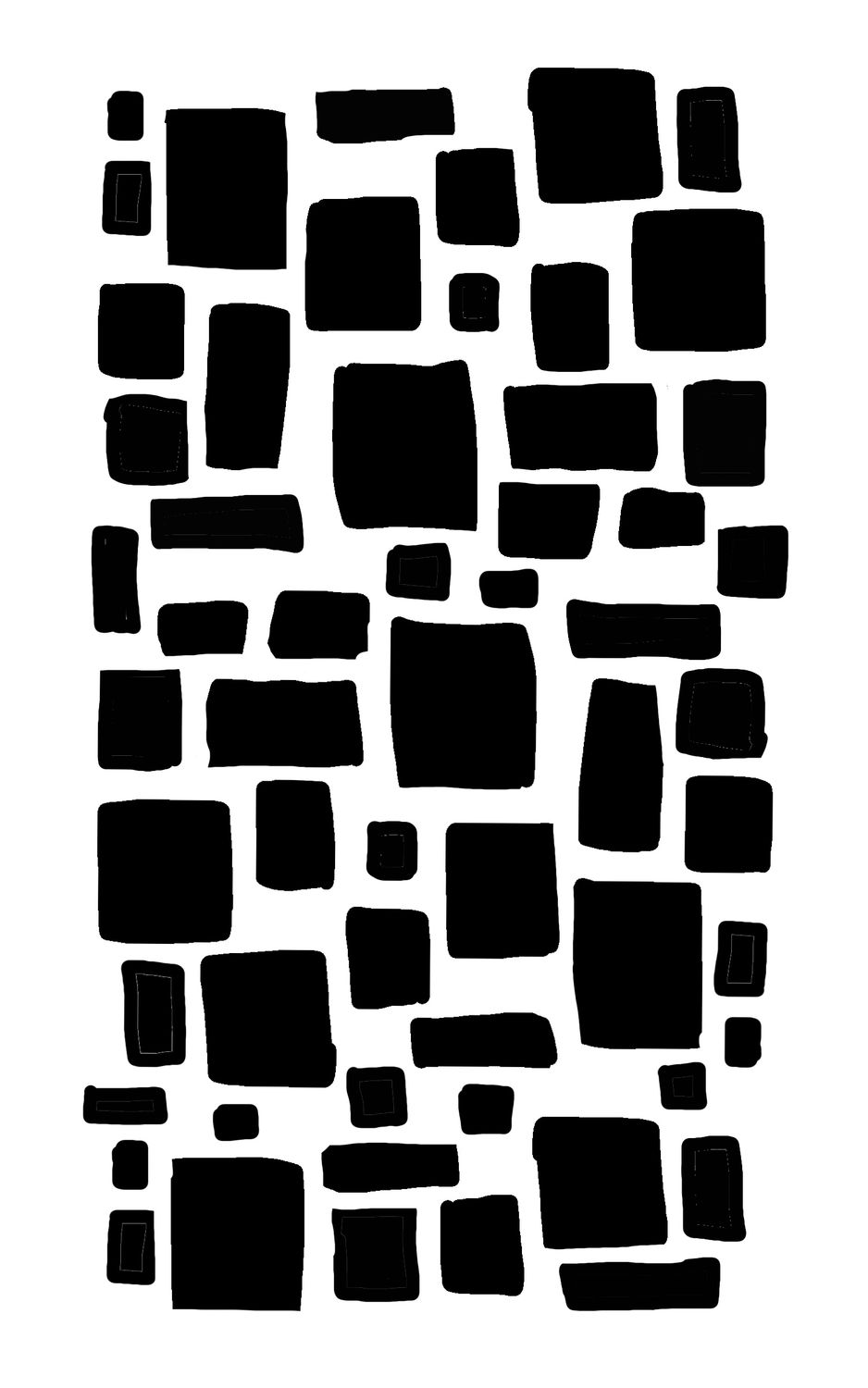 Stepping Stones stencil 5x8