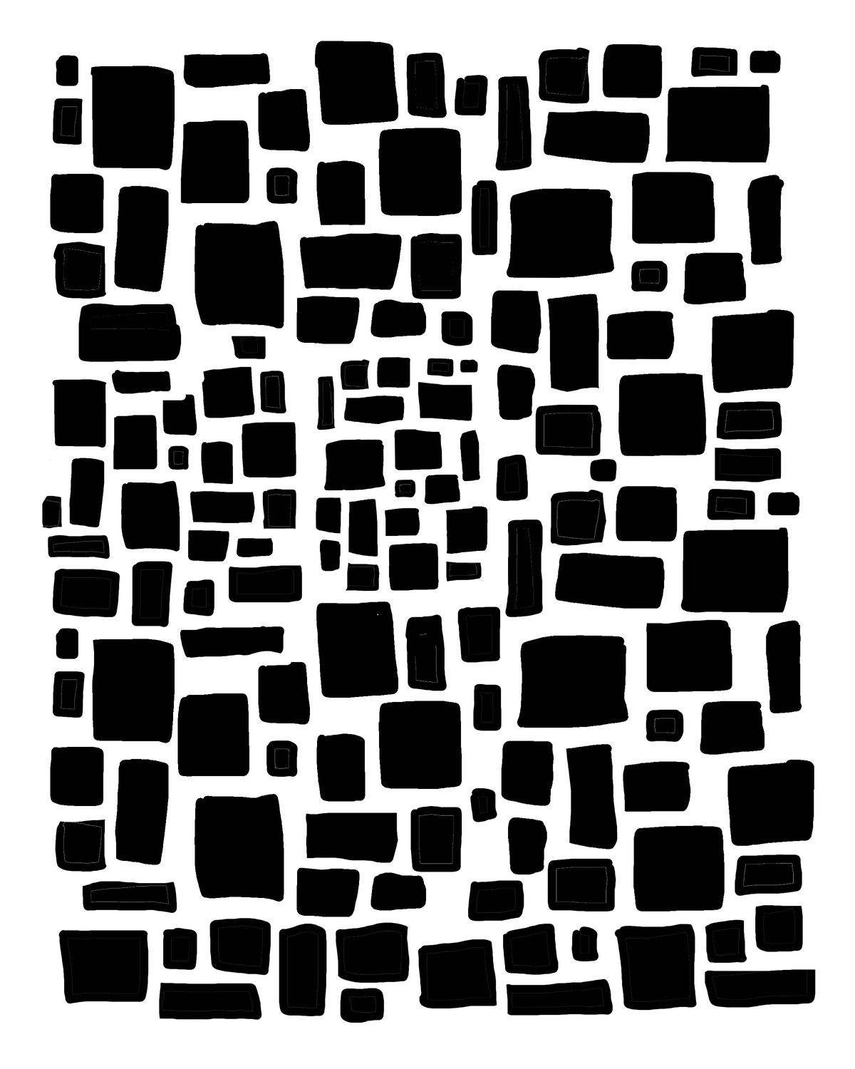 Steeping Stones stencil 8x10