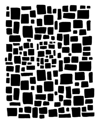 Stepping Stones stencil 8x10