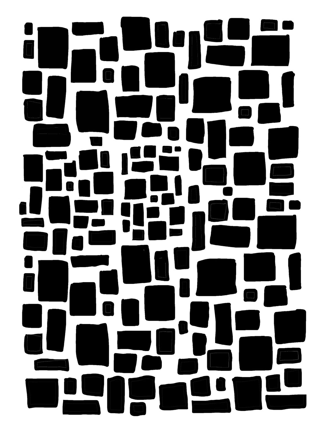 Stepping Stones stencil 9x12