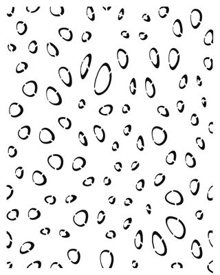 Raindrops stencil 8x10