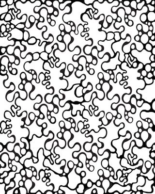 Swirlies mask stencil 8x10