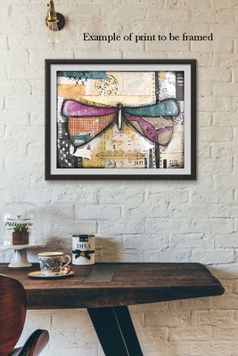 "Release", Butterfly Print to be Framed