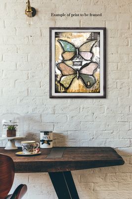 "Healing" butterfly Print to be Framed