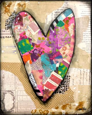"Grateful" Heart Print to be Framed