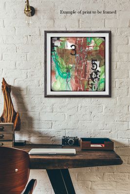 "Independent" Abstract Print to be Framed