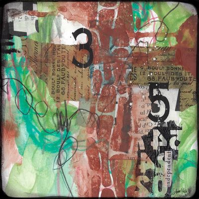 "Independent" Abstract Print to be Framed
