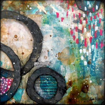 "Unfolding" abstract Print to be Framed