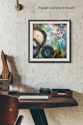 "Unfolding" abstract Print to be Framed