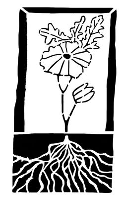 Molly's Flower 2 stencil 5x8