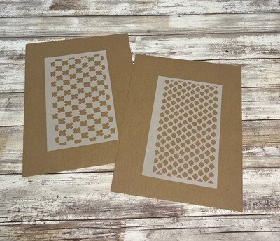 Molly's Stars stencil 5x8