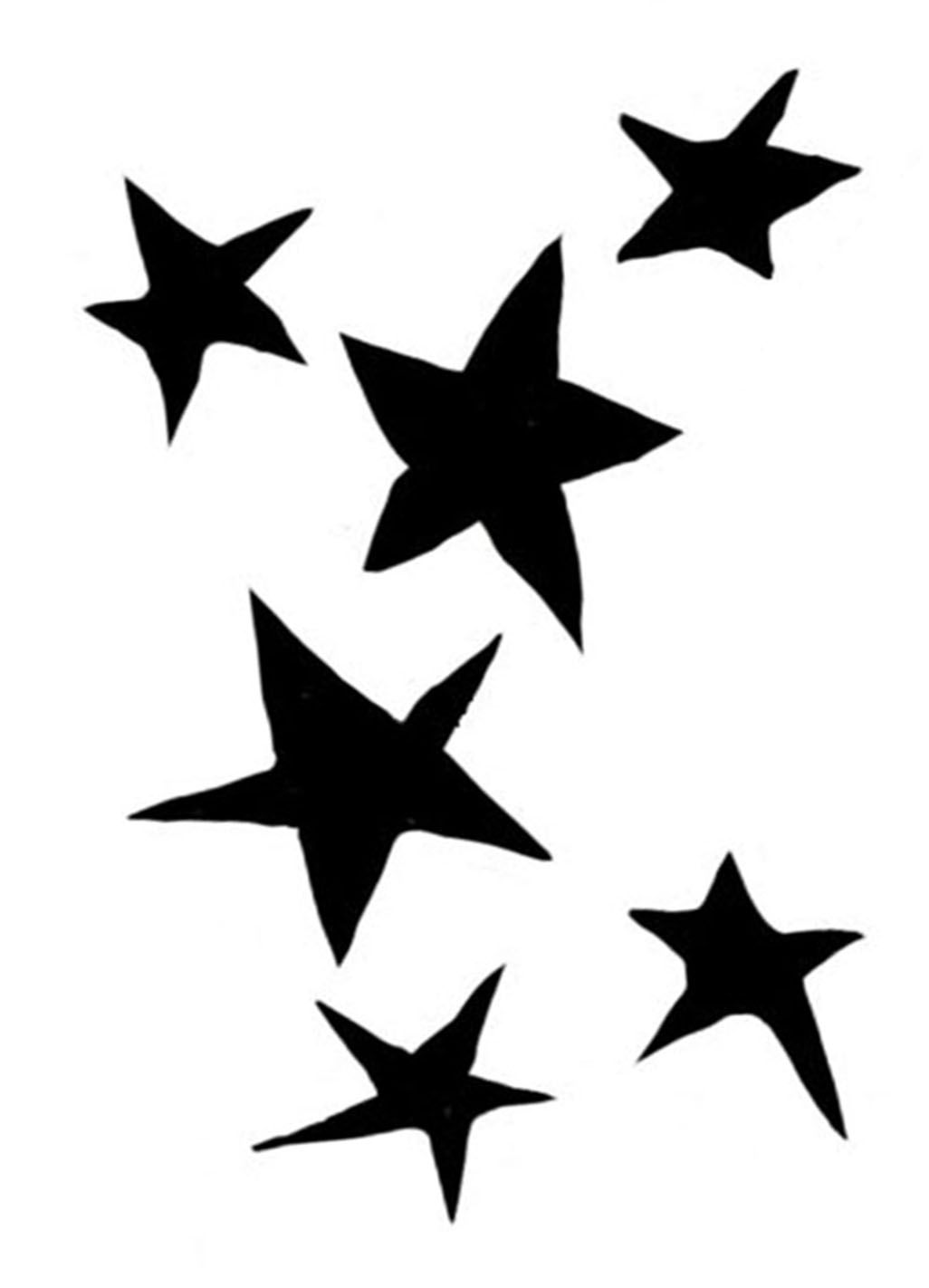 Molly's Stars stencil 5x8