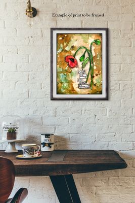 "All along you were blooming" floral Print to be Framed